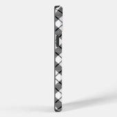 MacFarlane tartan zwarte witte vlecht Case-Mate iPhone Case (Achterkant / Rechts)