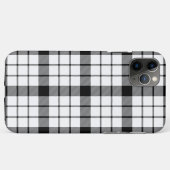 MacFarlane tartan zwarte witte vlecht Case-Mate iPhone Case (Achterkant (horizontaal))