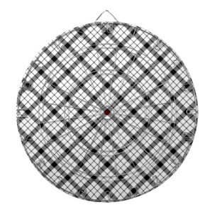 MacFarlane tartan zwarte witte vlecht Dartbord