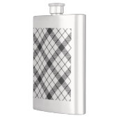 MacFarlane tartan zwarte witte vlecht Flacon (Links)