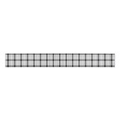 MacFarlane tartan zwarte witte vlecht Grosgrain Lint (Voorkant)