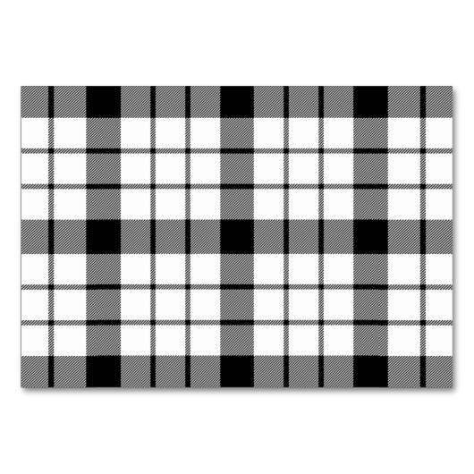 MacFarlane tartan zwarte witte vlecht Kaart (Voorkant)
