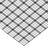 MacFarlane tartan zwarte witte vlecht Korte Tafelloper (Hoek)