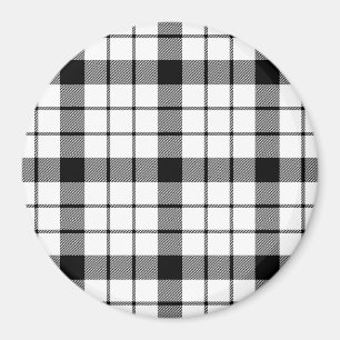 MacFarlane tartan zwarte witte vlecht Magneet