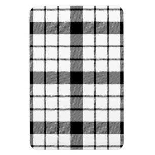 MacFarlane tartan zwarte witte vlecht Magneet