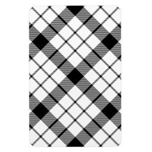 MacFarlane tartan zwarte witte vlecht Magneet