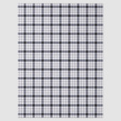 MacFarlane tartan zwarte witte vlecht Tissuepapier (Voorkant)