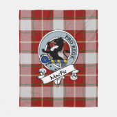 MacFie Clan Badge Tartan Pset Fleece Deken (Voorkant)