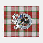 MacFie Clan Badge Tartan Pset Fleece Deken (Voorkant (Horizontaal))