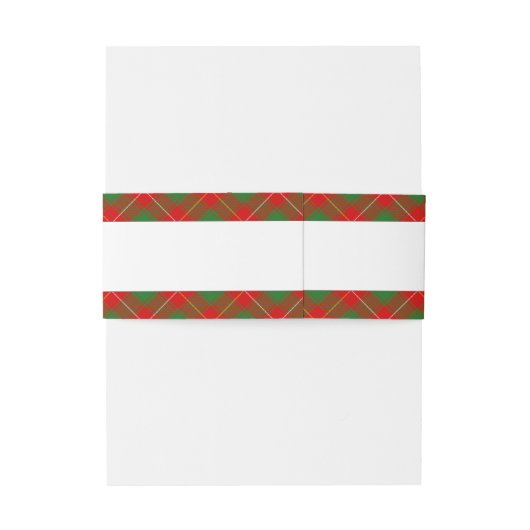 Macfie MacPhie Clan Tartan Scottish Pset Uitnodigingen Wikkel (Achterkant Voorbeeld)