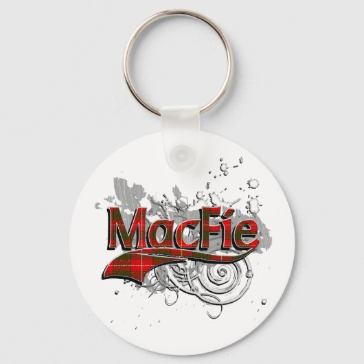 MacFie Tartan Grunge Sleutelhanger (Voorkant)