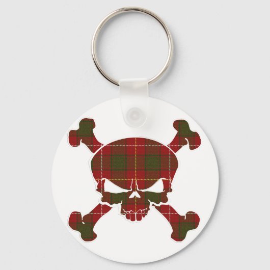 MacFie Tartan Skull No Banner Sleutelhanger (Voorkant)