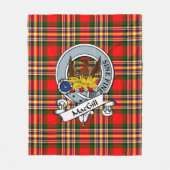 MacGill Clan Badge Tartan Pset Fleece Deken (Voorkant)