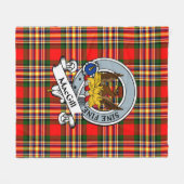 MacGill Clan Badge Tartan Pset Fleece Deken (Voorkant (Horizontaal))