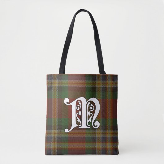 MacGill Clan Tartan Monogram Tote Bag (Voorkant)