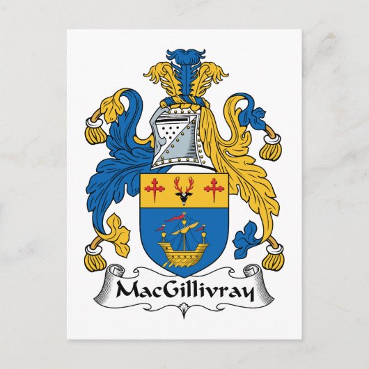 MacGillivray Family Crest Briefkaart (Voorkant)