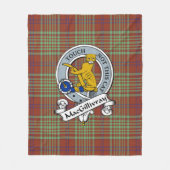 MacGillivray Hunting Ancient Clan Badge Tartan Pla Fleece Deken (Voorkant)