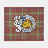 MacGillivray Hunting Ancient Clan Badge Tartan Pla Fleece Deken (Voorkant (Horizontaal))