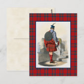 MacGillivray  Illustratie Tartan Lijst Briefkaart (Voorkant / Achterkant)