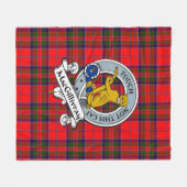 MacGillivray Modern Clan Badge Tartan Pset Fleece Deken (Voorkant (Horizontaal))