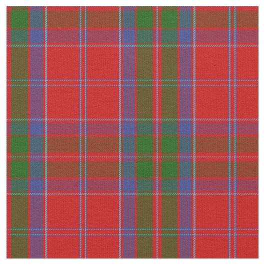 MacGillivray Tartan Print Stof (Close Up)