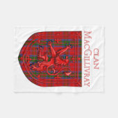 MacGillivray Tartan Scottish Play Lion Rampant Fleece Deken (Voorkant (Horizontaal))
