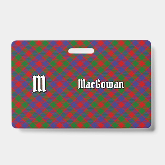 MacGowan Clan Tartan Badge (Voorzijde)