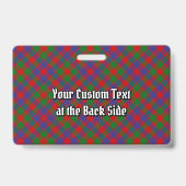 MacGowan Clan Tartan Badge (Achterkant)
