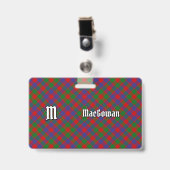 MacGowan Clan Tartan Badge (Voorzijde met clip)