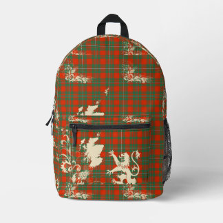 MacGregor Ancient Tartan Schotland Leeuw Kaart Kun Bedrukte Rugzak