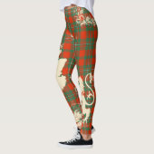 MacGregor Ancient Tartan Scotland Lion Map Art Leggings (Links)