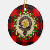 MacGregor Badge/Rob Roy Tartan Persoonlijke mas Keramisch Ornament (Links)