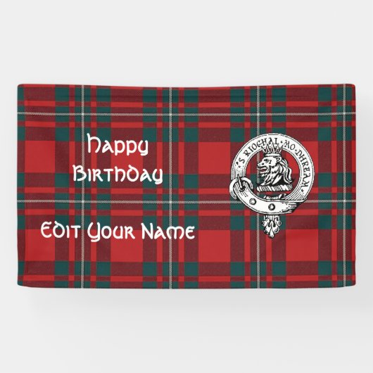 MacGregor Banner. Aanpassen om Naam/Gebeurtenis/H  Spandoek (Horizontaal)