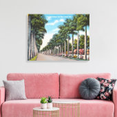 MacGregor Blvd Palms Fort Myers Florida Canvas Afdruk (Insitu (Woonkamer))