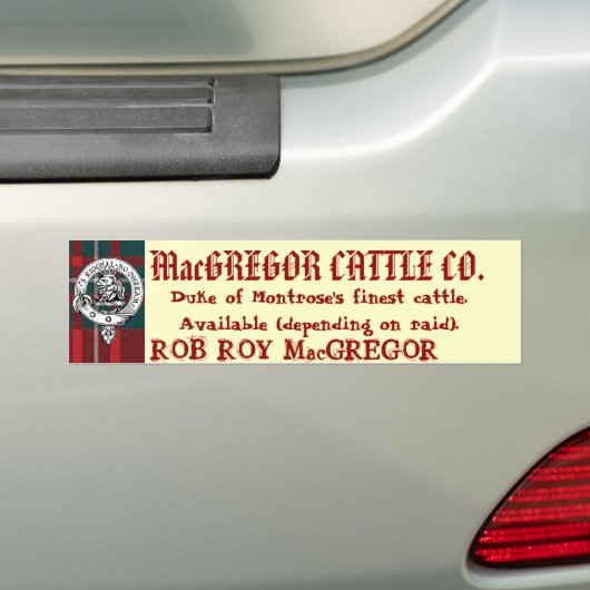 MacGREGOR CATTLE CO. Beschikbaar (afhankelijk van  Bumpersticker (Op auto)