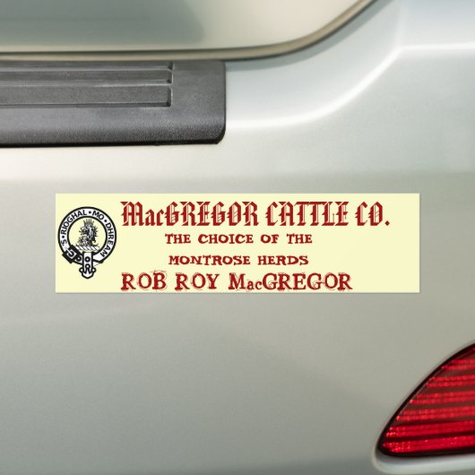 MacGREGOR CATTLE CO. Bumpersticker (Op auto)