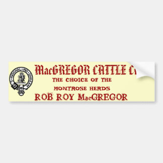 MacGREGOR CATTLE CO. Bumpersticker
