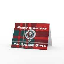 MacGregor Christmas Kaart Tartan