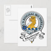 MacGregor Clan Badge Briefkaart (Voorkant / Achterkant)
