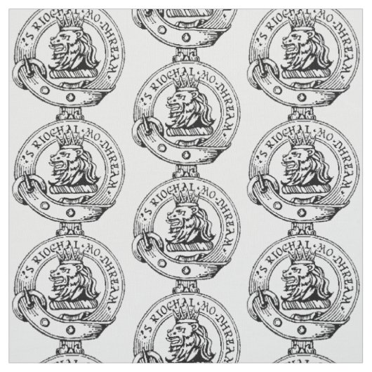 MacGregor Clan Badge, kies uw eigen stijldoek Stof (Swatch)