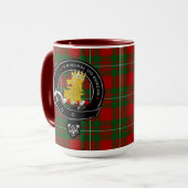 MacGregor Clan Badge & Tartan Mok (Voorkant links)