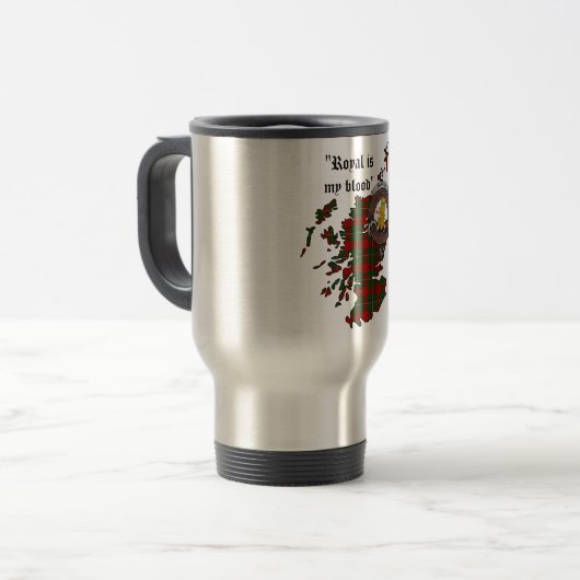 MacGregor Clan Badge Travel Mug Reisbeker (Voorkant links)