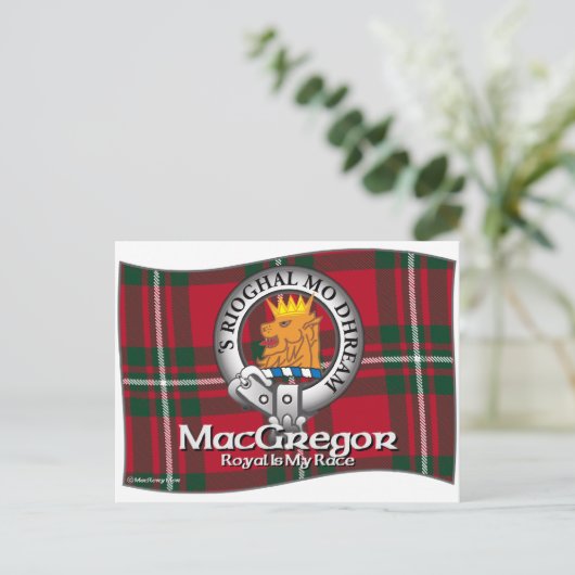 MacGregor Clan Briefkaart (Staand voorkant)
