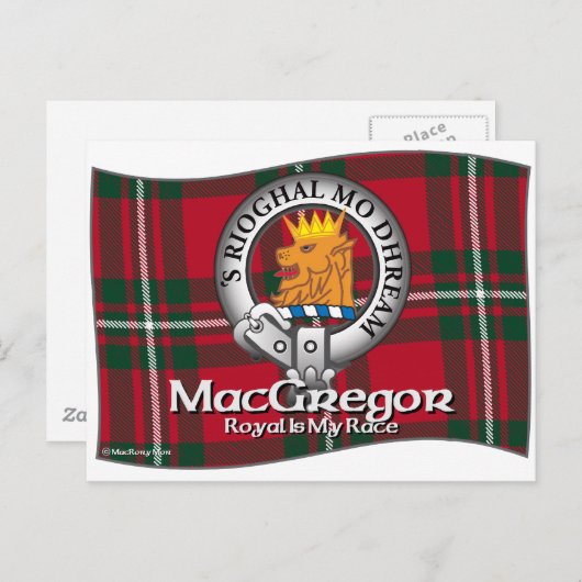 MacGregor Clan Briefkaart (Voorkant / Achterkant)