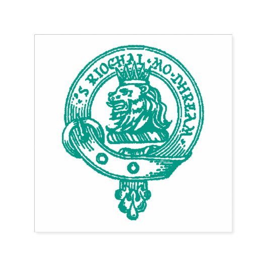 MacGregor Clan Crest Stamp (Kies Kleurinkt) Zelfinktende Stempel (Design)