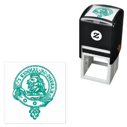 MacGregor Clan Crest Stamp (Kies Kleurinkt) Zelfinktende Stempel (In situ)