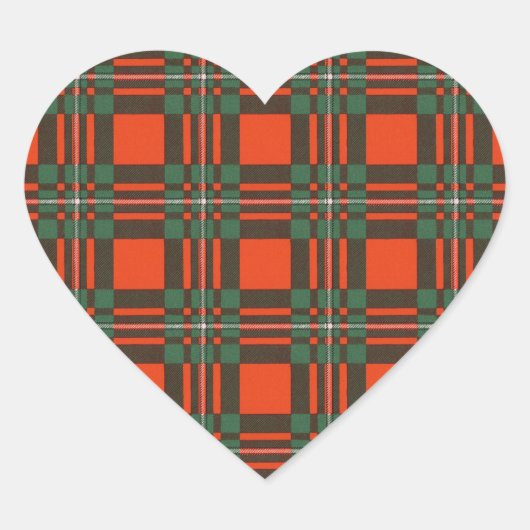 Macgregor clan Pset Scottish tartan Hart Sticker (Voorkant)