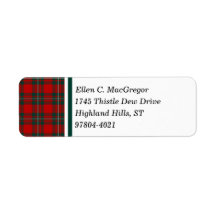 MacGregor Clan Rode en Bos Groene Tartan