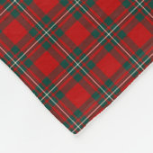 MacGregor Clan Rode en Bos Groene Tartan Fleece Deken (Hoek)