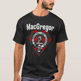 Macgregor clan Scottish Name Coat of Arms Tartan T-shirt